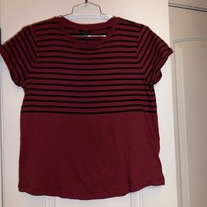 Maroon and black top from Lucky